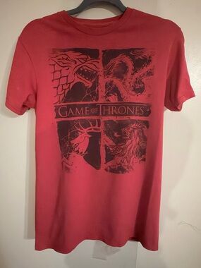 Game of Thrones Red Tshirt Size Small
